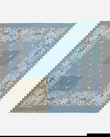 Šál KAPITAL Garden Patchwork Selvedge Bandana Modrá | EK-1633BA SAX, 2
