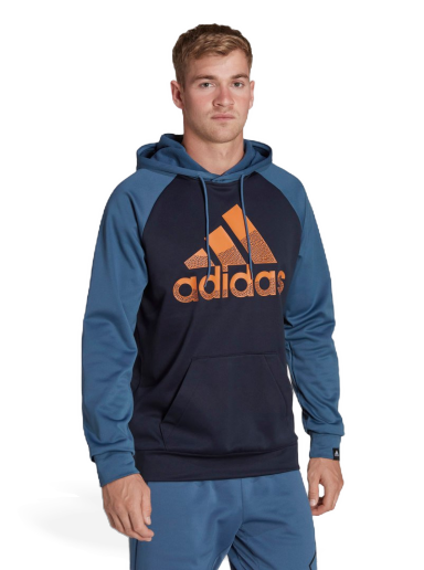 Mikina adidas Originals AEROREADY Game and Go Big Logo Hoodie Navy | HK9827