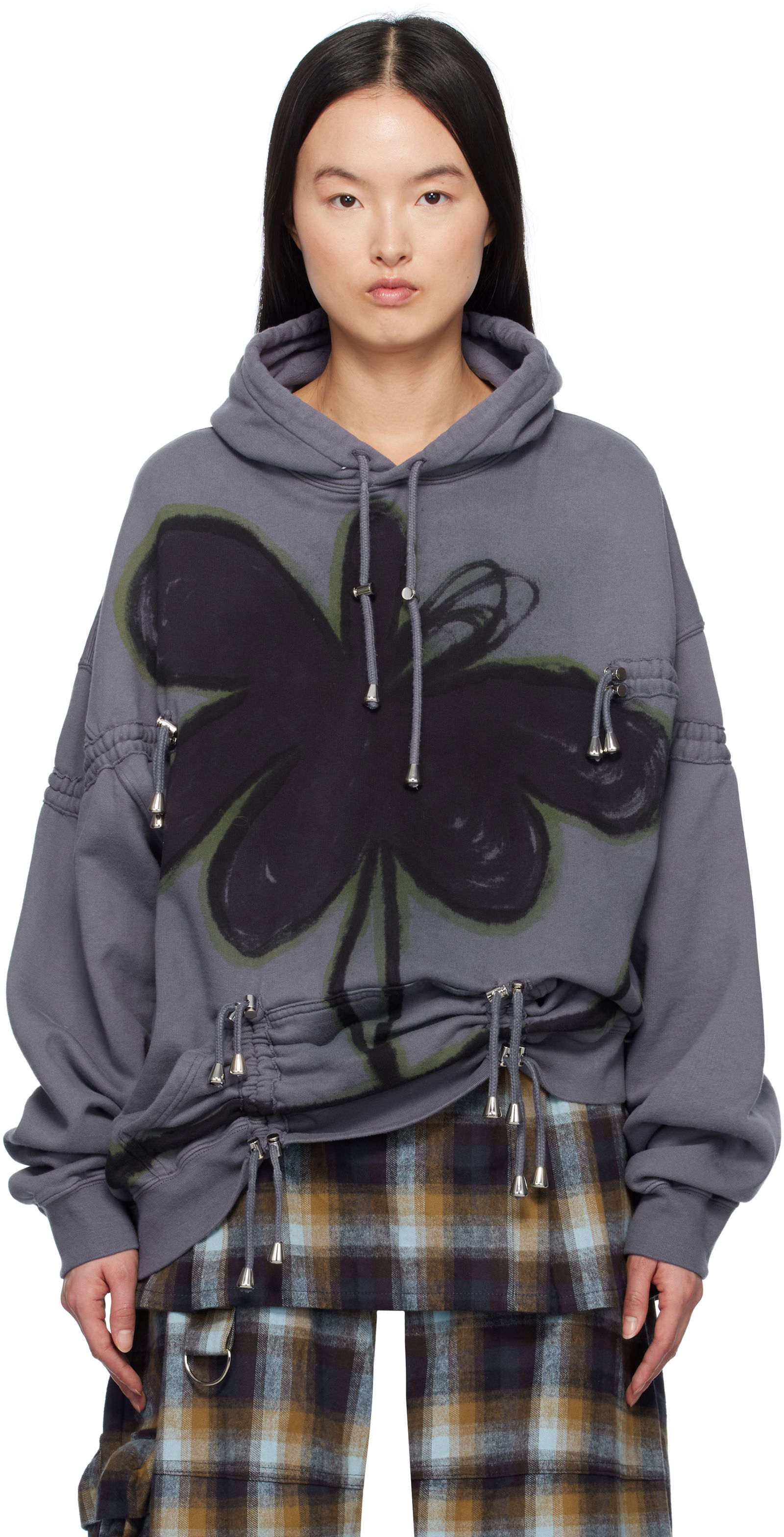 Collina Strada Burst Hoodie with Drawstrings