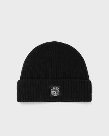 Kulicha Stone Island Ribbed Knit Beanie with Logo Patch Čierna | K2S15N100012S00B4.V0029, 2