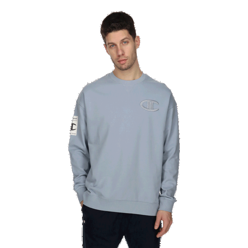 Mikina Champion ECO BALANCE Crewneck Sweatshirt Modrá | CHA231M650-3U