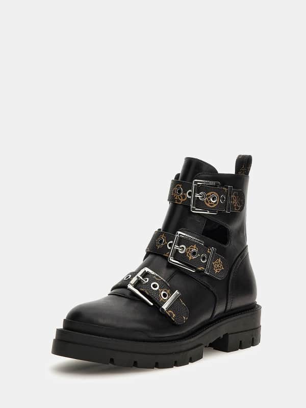 Oblečenie GUESS Obia Real Leather Low Boots Oranžová | FL7O2BLEA10, 0