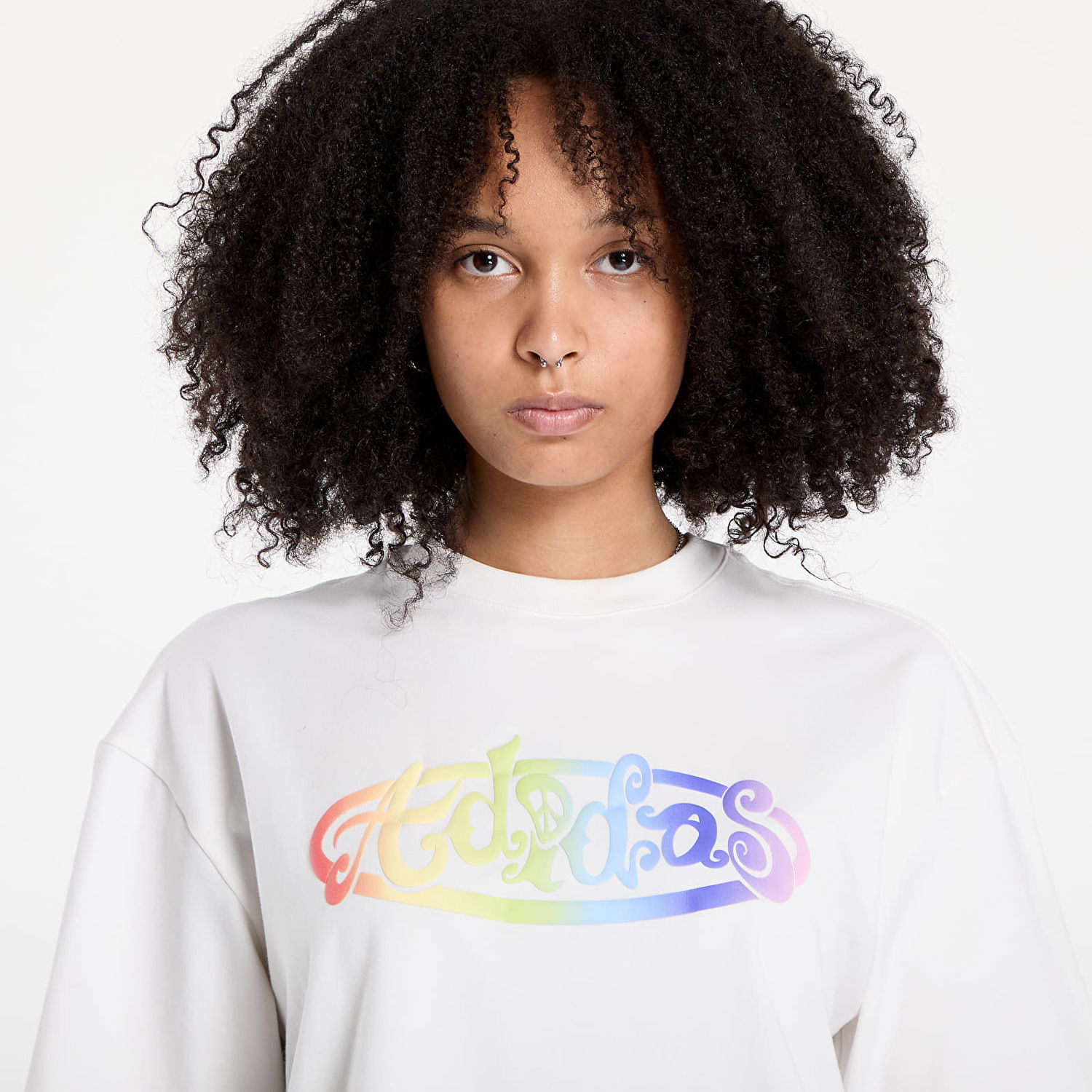 Tričko adidas Performance adidas x Jeremy Scott Pride Graphic Tee Biela | JY2012, 1