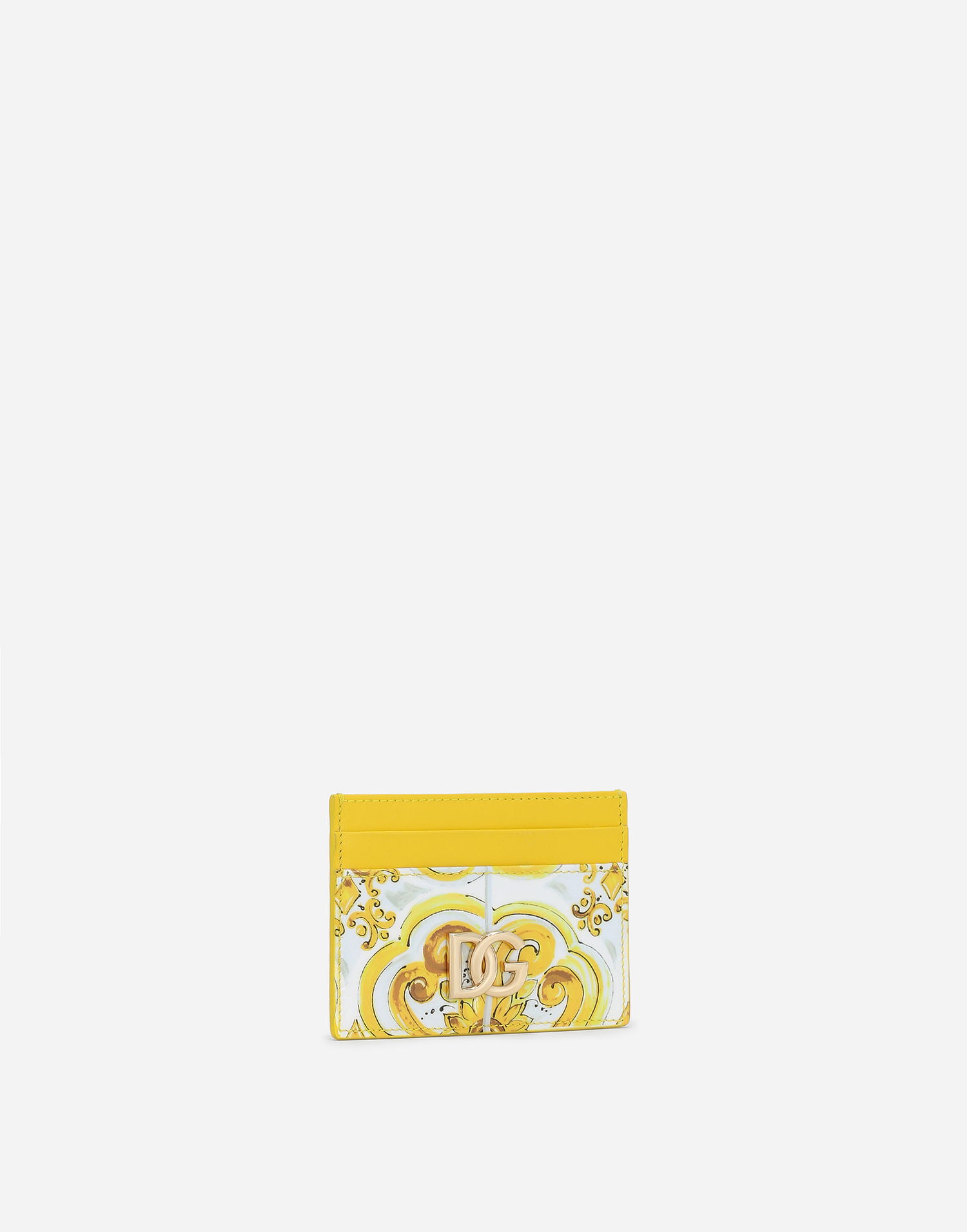 Peňaženka Dolce & Gabbana Printed Leather Card Holder Žltá | BI0330AQ240HG3OB, 1