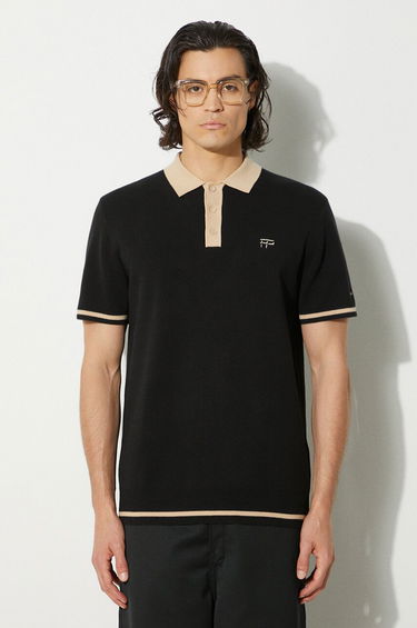 Polo tričko Filling Pieces Knit Polo Shirt Čierna | 80713661861, 0