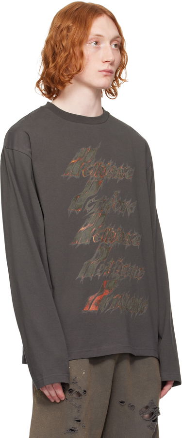 Tričko We11done We11done Spark Logo Long Sleeve T-Shirt Šedá | WD-TT0-25-752-U-CH, 1