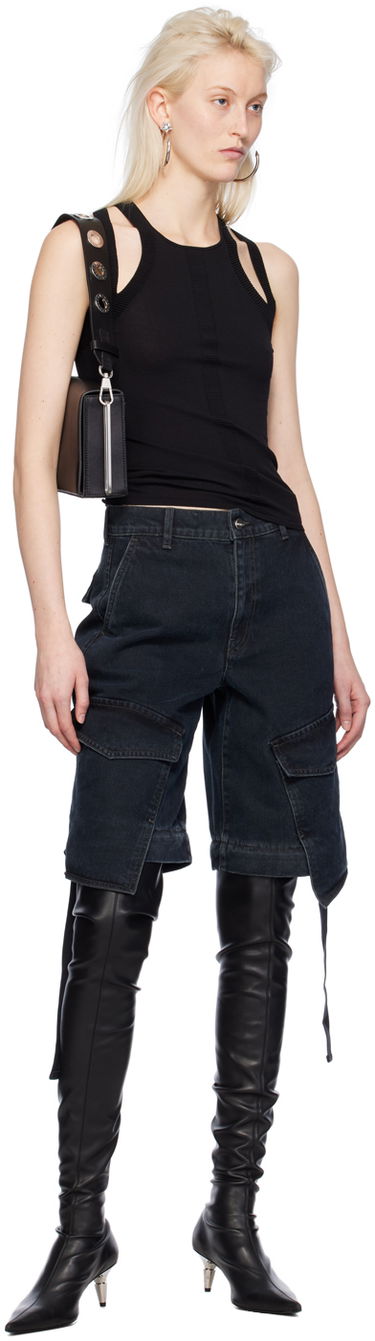 Tielko Dion Lee Sculpt Muscle Tank Top Čierna | C7247PS24, 3