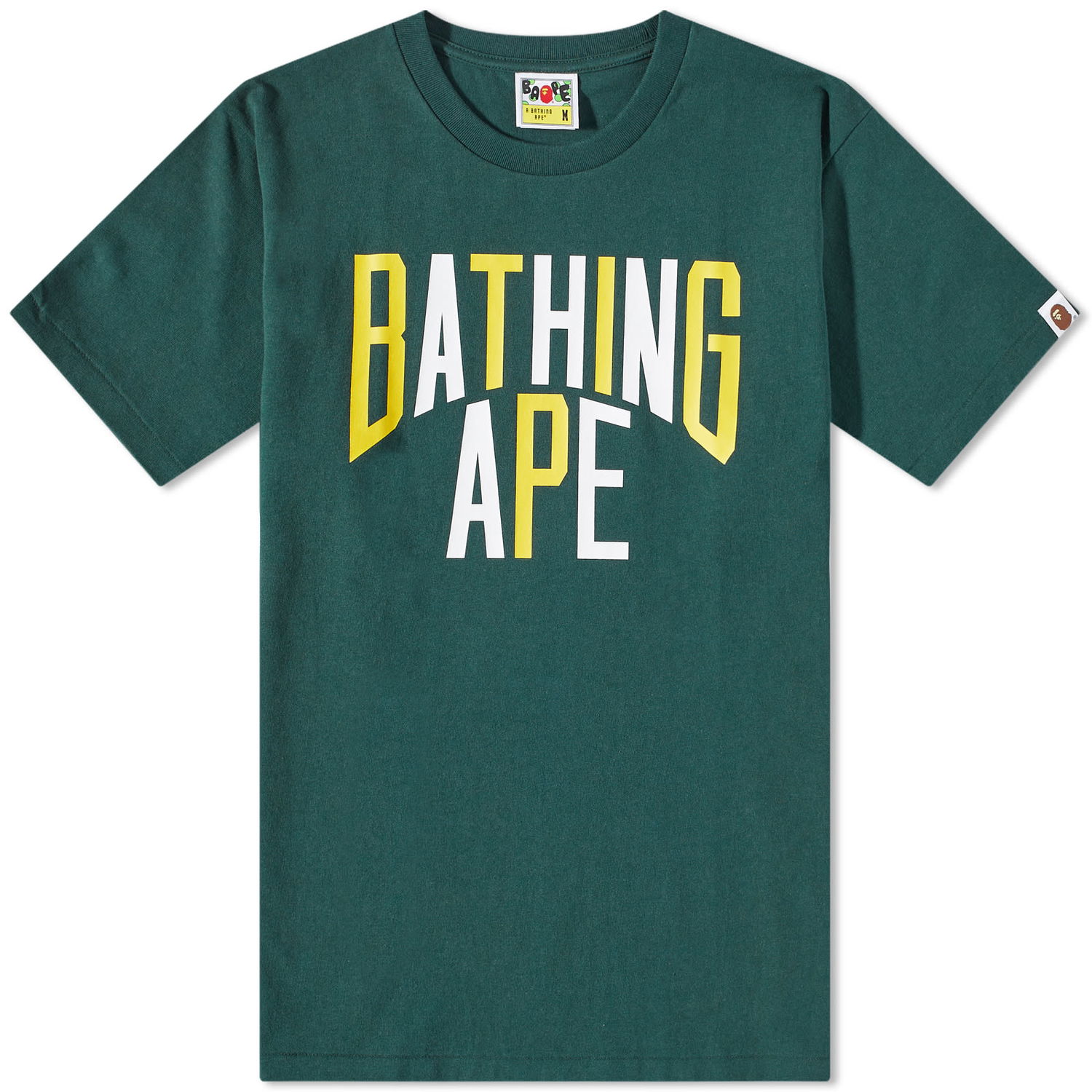 Tričko BAPE Colours Nyc Logo T-Shirt Green Zelené | 001TEJ301020M-GRN, 0
