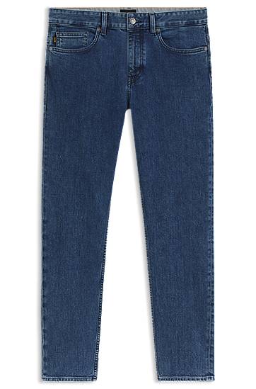 Džínsy BOSS Delaware Slim-Fit Comfort-Stretch Jeans Modrá | 50544629, 0