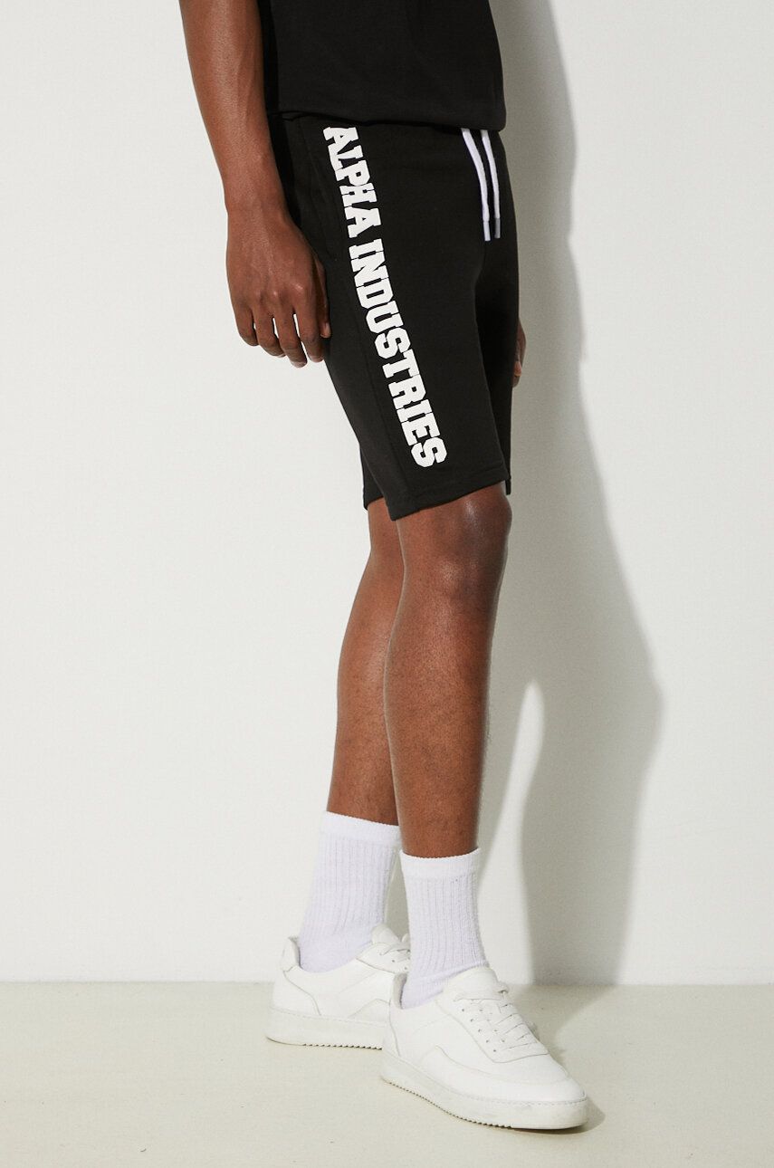 Šortky Alpha Industries Big Letters Shorts Čierna | 126344.03, 0