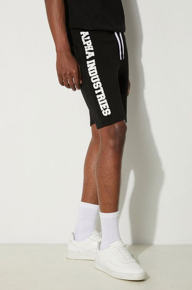 Šortky Alpha Industries Big Letters Shorts Čierna | 126344.03, 0