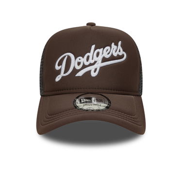 Šiltovka New Era MLB Foam Script 9FORTY Trucker LA Dodgers Adjustable Hat Hnedá | 60691183, 1