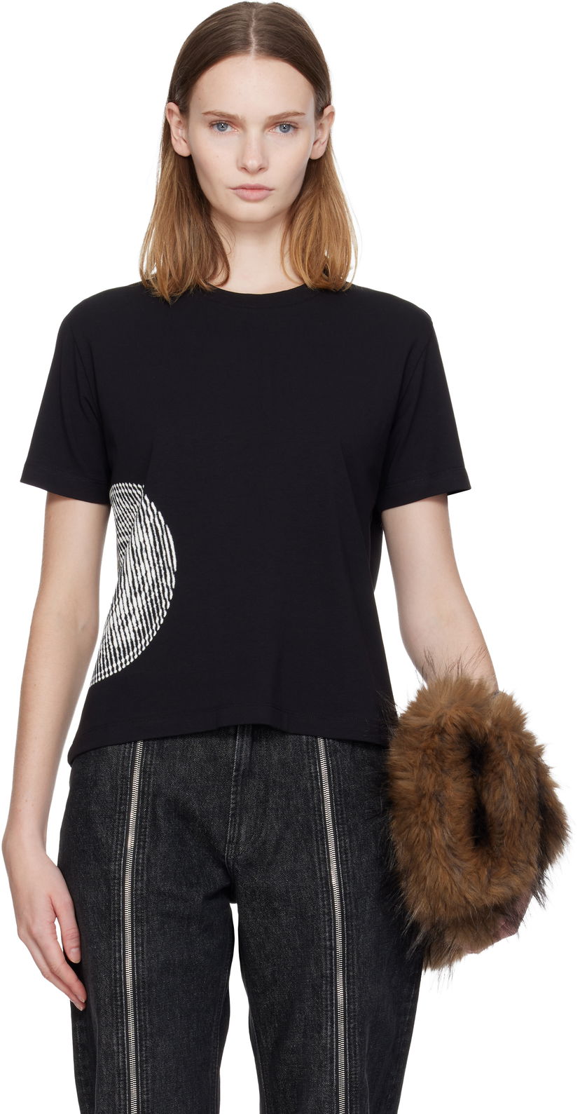 Tričko Jean Paul Gaultier 'The Laurel Stamped' Baby T-shirt Čierna | 25/04-W-TO376-J002-0001