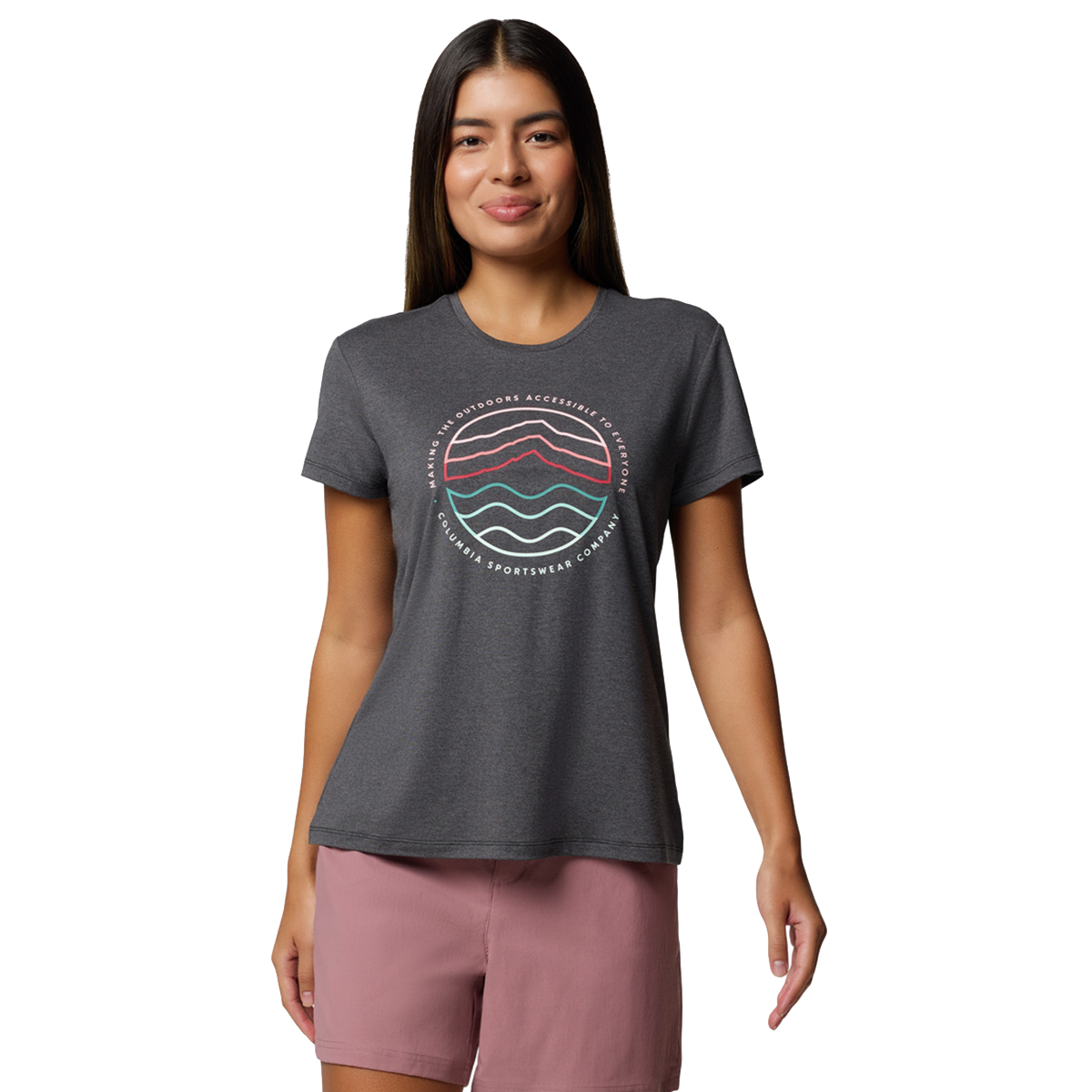 Tričko Columbia Sloan Ridge Graphic Short Sleeve T-Shirt Šedá | 2077451010, 0
