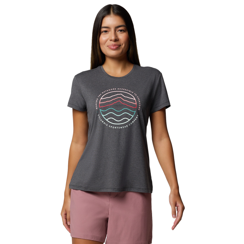 Tričko Columbia Sloan Ridge Graphic Short Sleeve T-Shirt Šedá | 2077451010