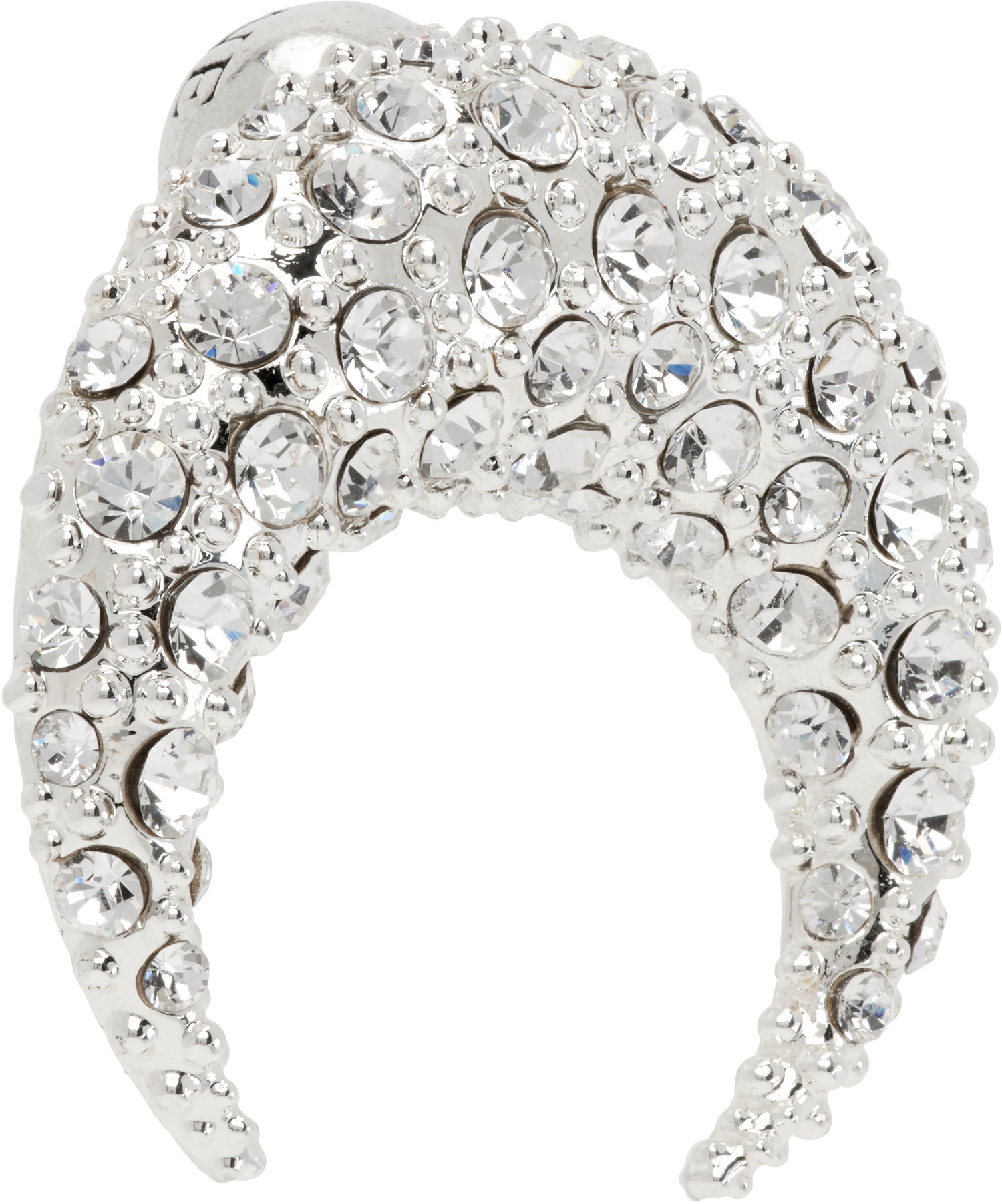 Spona Marine Serre Marine Serre Crystal Moon Stud Earring Metalická | UJW072A RMET0001, 1