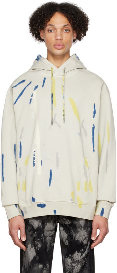 Mikina Feng Chen Wang Feng Chen Wang Tie-Dye Hoodie Biela | FMF14HD06W, 0