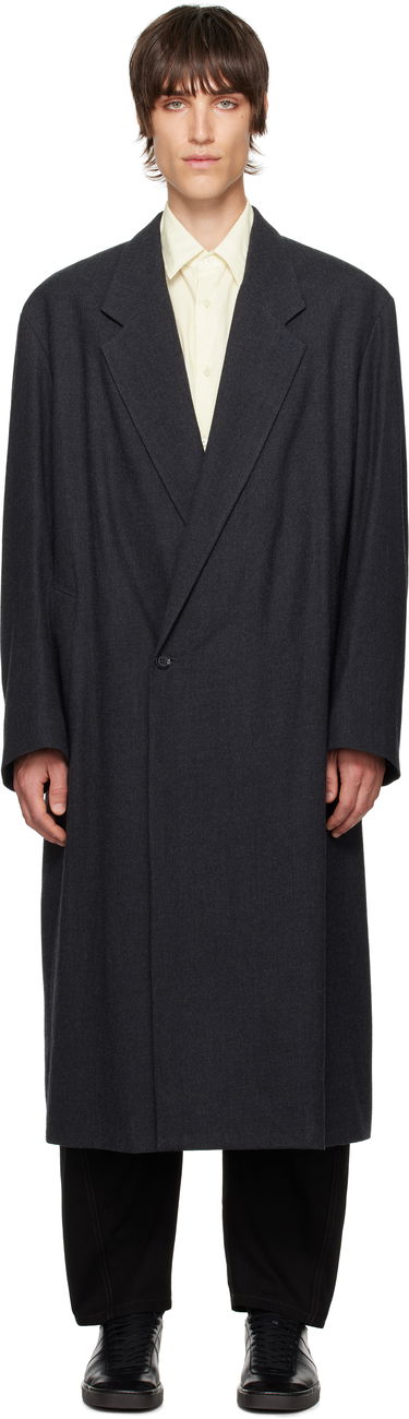 Kabáty LEMAIRE Lemaire Maxi Double Breasted Coat Šedá | CO1074 LF1302, 0