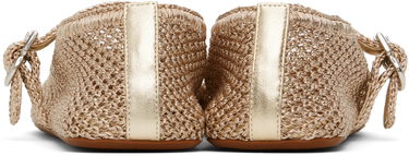 Šaty Alaïa ALAÏA Open Knit Ballerina Flats Béžová | AA3A029TK047, 1