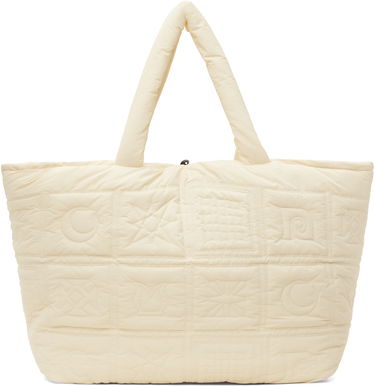 Tote bag Nanushka Nanushka Symbol Quilted Tote Béžová | NU24FWBT12611, 0