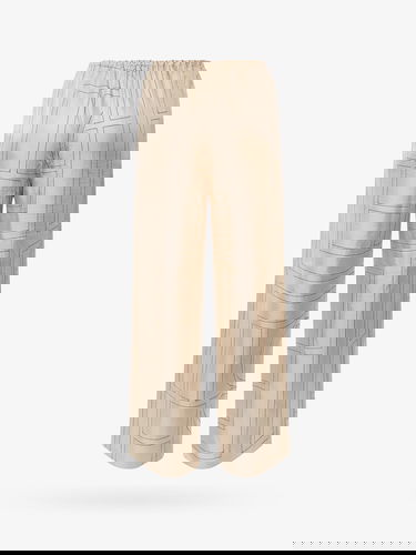 Nohavice TOTEME Geometric-Print Silk Wide-Leg Trousers by Toteme Béžová | 213255707926, 5