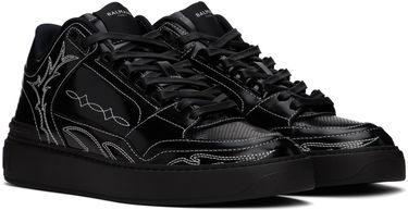 Tenisky a topánky Balmain Balmain B-Court Mid Top Western Čierna | CM1VI354LSLR, 3