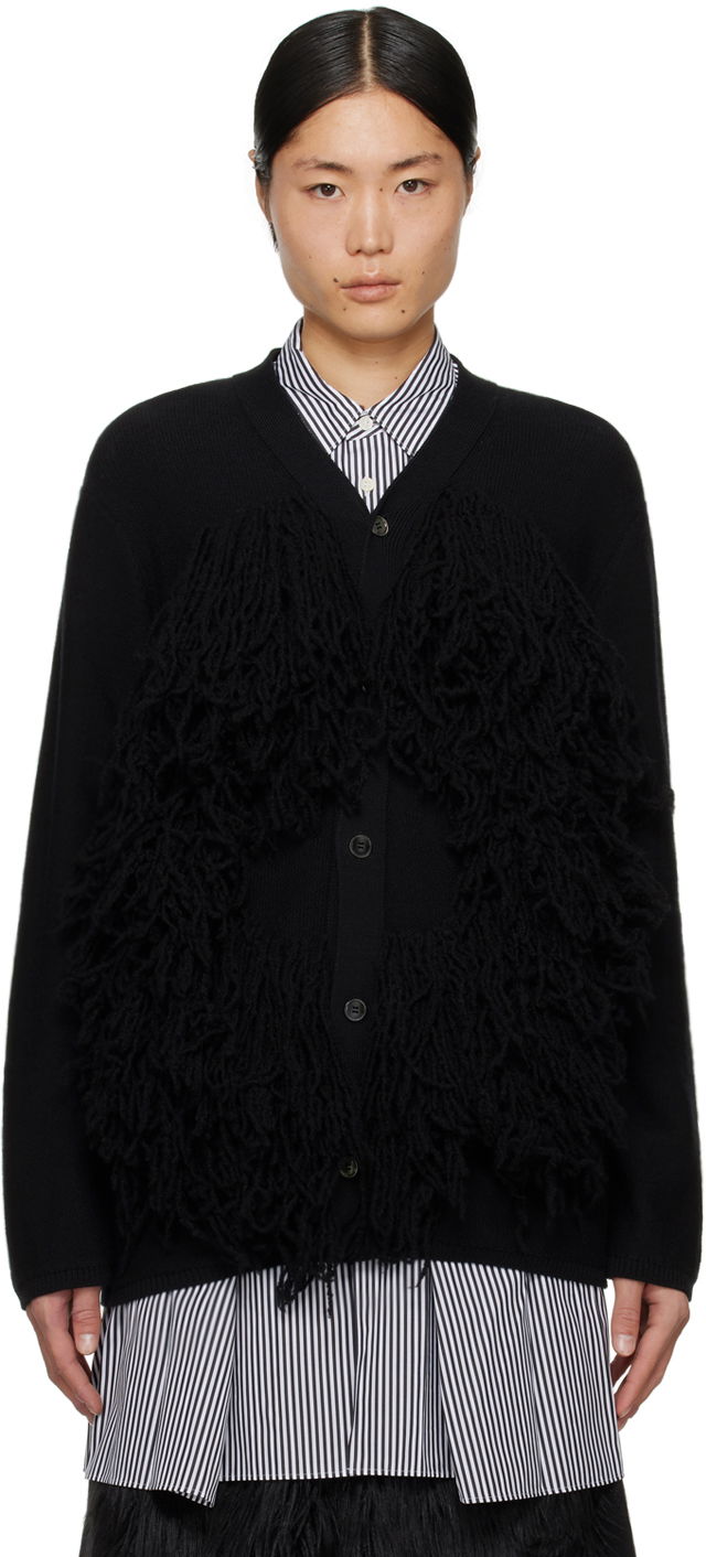 Sveter Comme des Garçons Fringe Cardigan Čierna | PL-N006-051-1-2, 0