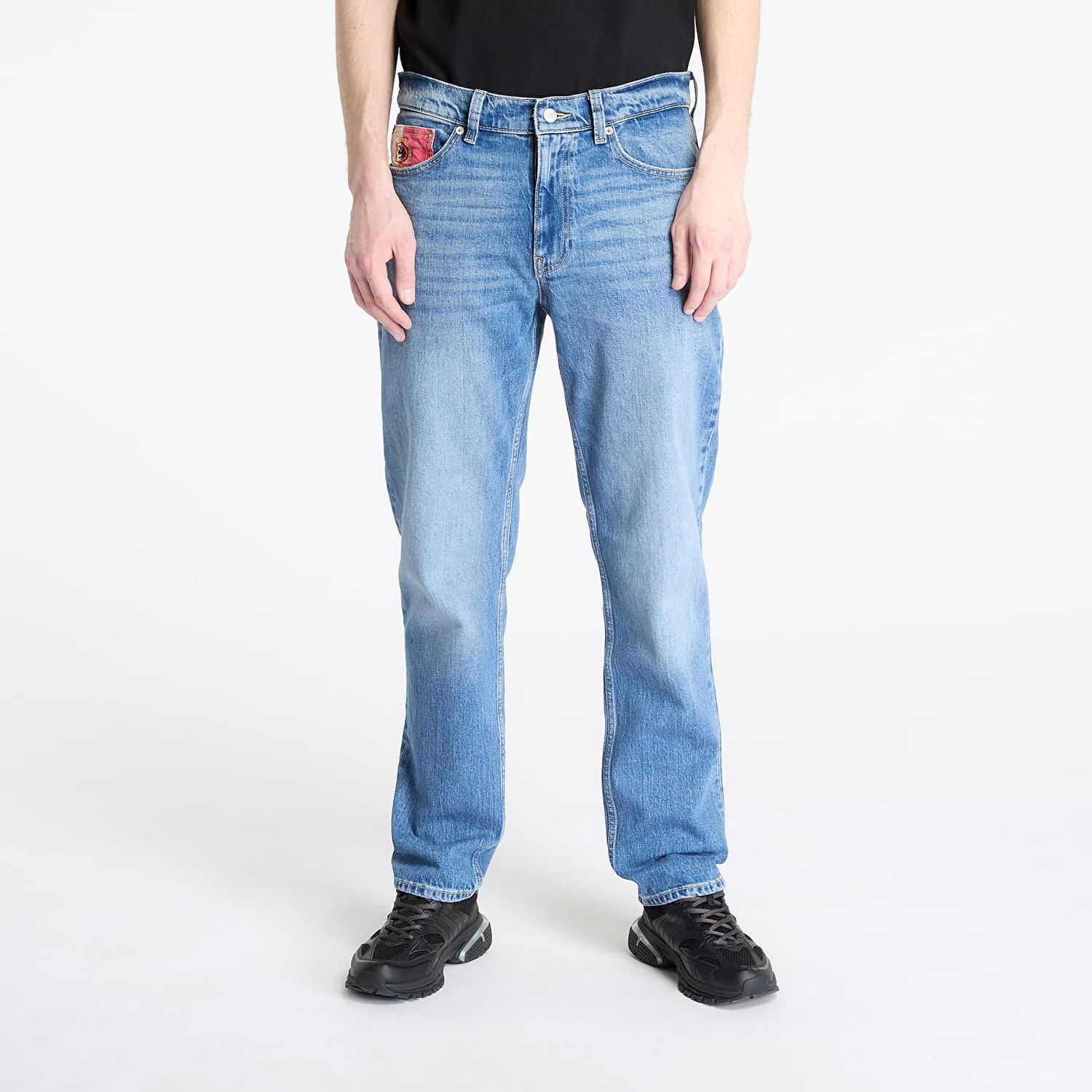 Džínsy Tommy Hilfiger Tommy Jeans Ryan Slim Straight Jeans W32/L34 Modrá | DM0DM21858 1A5, 0