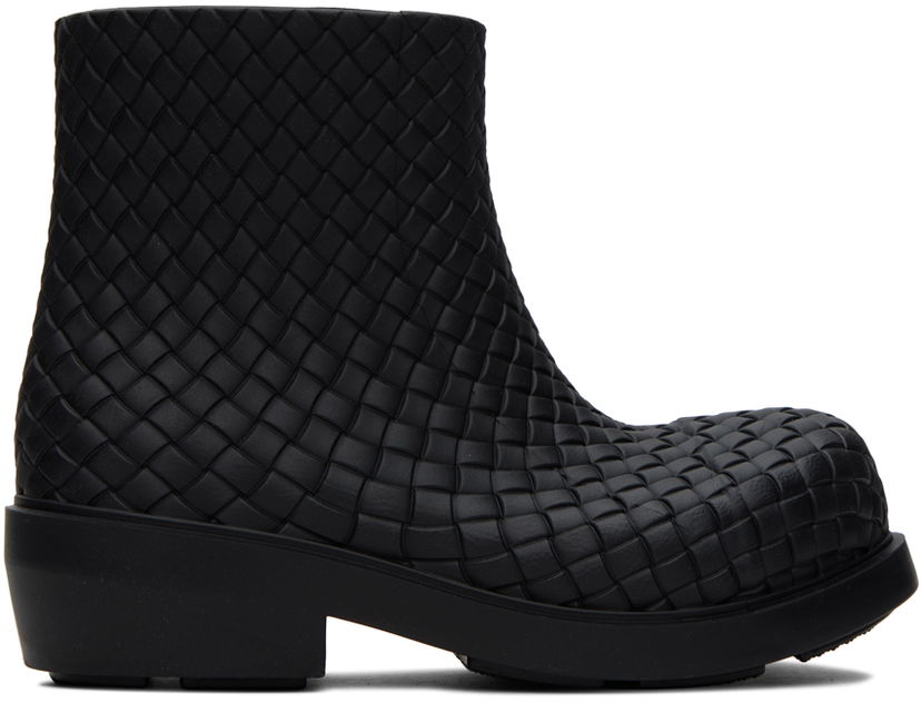 Oblečenie Bottega Veneta Bottega Veneta Black Fireman Boots Čierna | 763725V2AS0