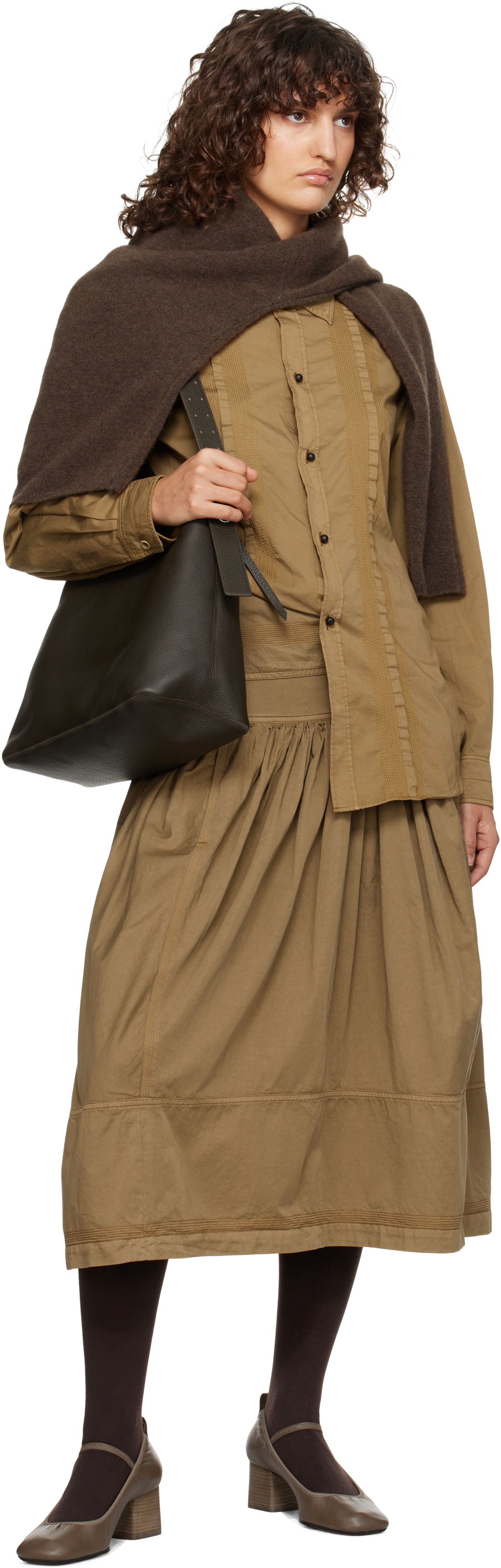 Lemaire Multi-Topstitch Fitted Shirt
