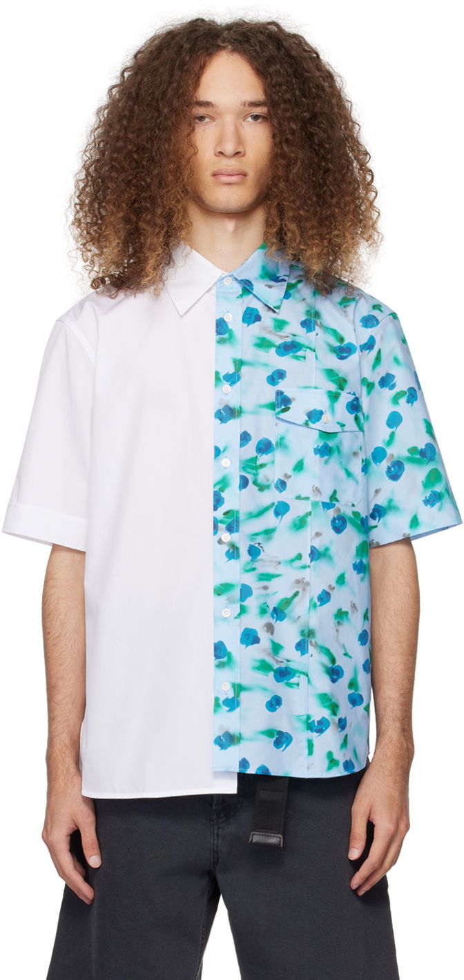 Košeľa Marni Floral Shirt Modrá | CUMU0288QY UTC325, 0