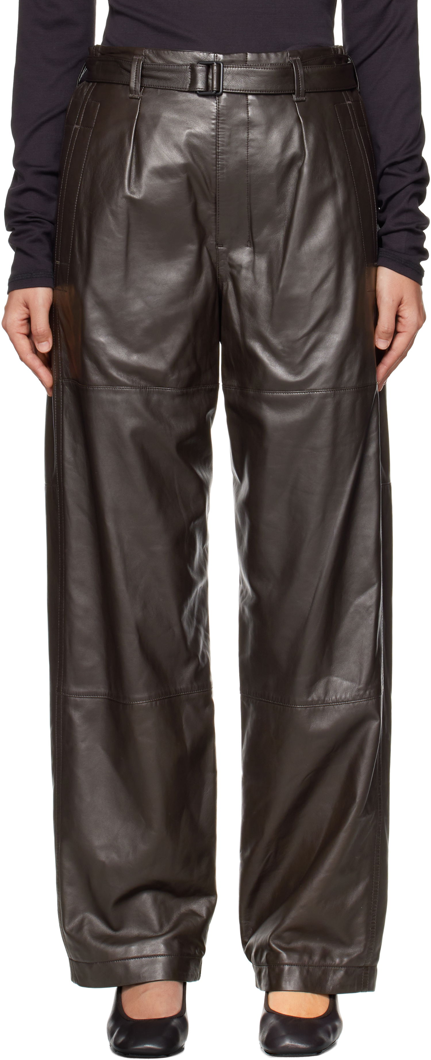 Nohavice LEMAIRE Drawstring Parachute Pants Čierna | PA1145 LL0094, 0