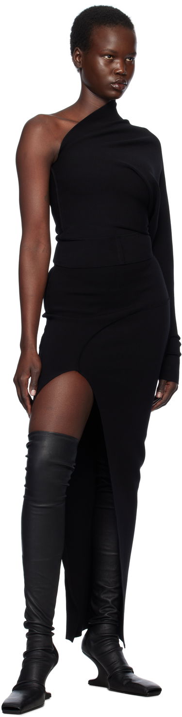 Sukňa Rick Owens Rick Owens Hollywood Theresa Midi Skirt Čierna | RP01E7696 KST, 3