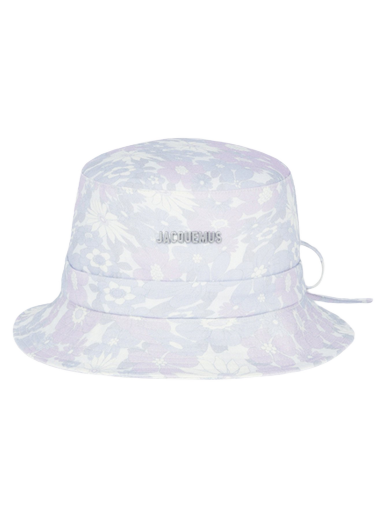 Klobúk Jacquemus Bob Gadjo Bow Knotted Print Biela | 223AC001-5002-6AG