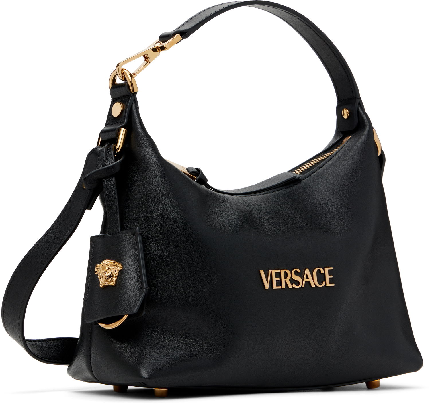Kabelka Versace Versace Tag Hobo Bag Čierna | 1018302_1A13171_1B00V, 1