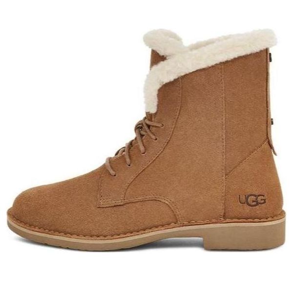 Tenisky a topánky UGG Suede Boots with Faux Fur Lining Hnedá | 1129810-CHE