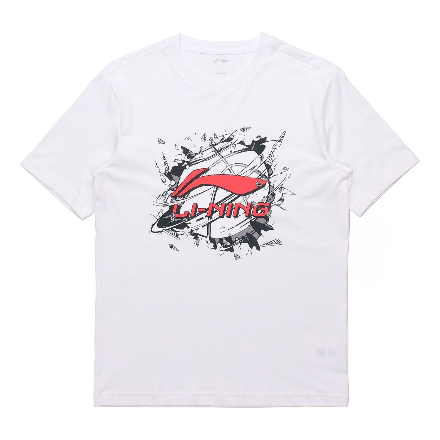 Tričko Li-Ning Hoops Graphic T-Shirt Biela | AHSR405-1, 0