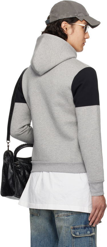 Mikina Balenciaga Balenciaga Technical Jersey Zip-Up Hoodie Šedá | 808832TRVJ2, 2