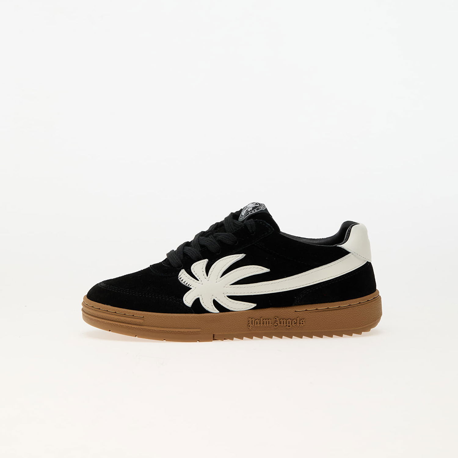 Tenisky a topánky Palm Angels Palm Beach University Leather Black White Čierna | PBIA015F24LEA0011001, 0