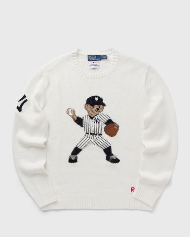 Sveter Polo by Ralph Lauren New York Yankees Polo Bear Cotton Knitted Sweater Biela | 710967438002, 0