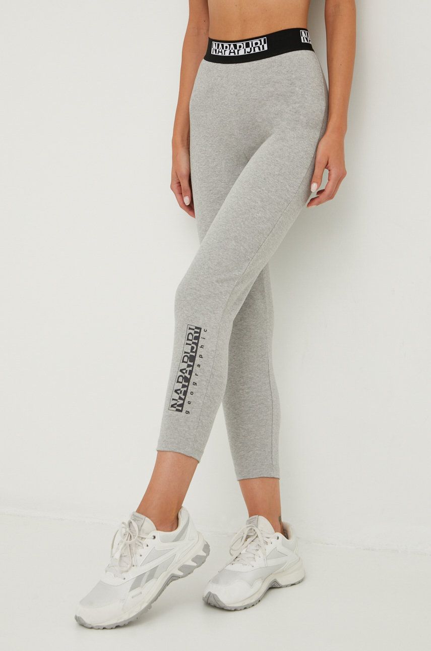 Legíny Napapijri M-Box Leggings 4 Šedá | NP0A4GKT1601, 0