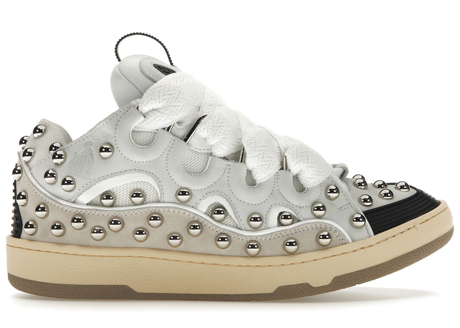 Tenisky a topánky LANVIN Studded Leather Curb "White" Biela | FMSKRK11STCAH2300, 0