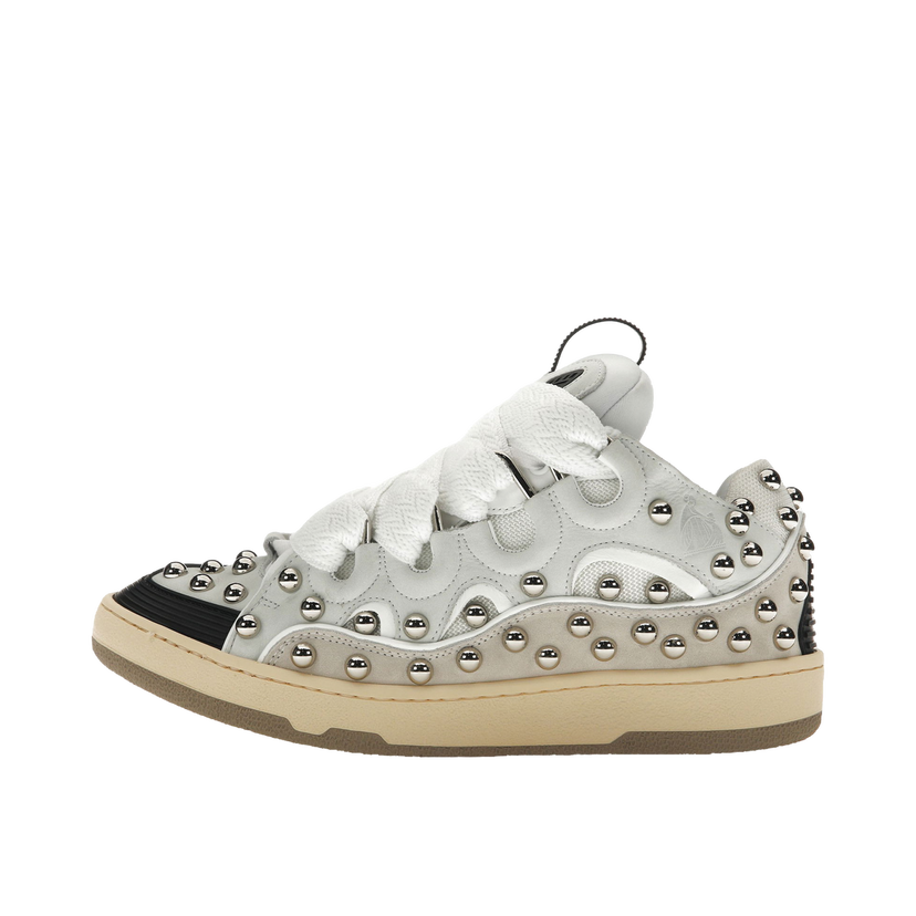 Tenisky a topánky LANVIN Studded Leather Curb "White" Biela | FMSKRK11STCAH2300