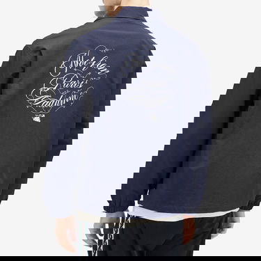Vetrovka Drôle de Monsieur Drole de Monsieur Slogan Coach Jacket, Size M Navy | F-JT209-PA012-NY, 3
