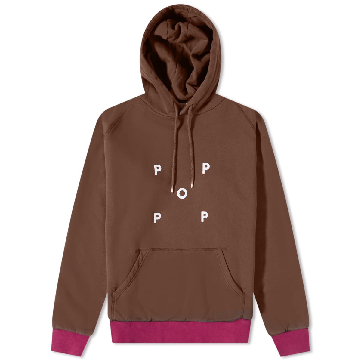 Mikina Pop Trading Company Keenan Popover Hoody Hnedá | POPSS23-01-003, 0