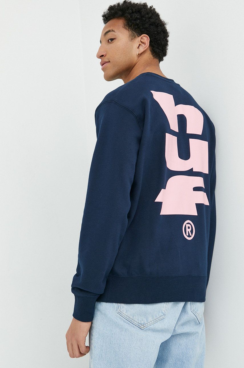 Mikina HUF Megablast Crewneck Sweatshirt Navy | pf00535, 0