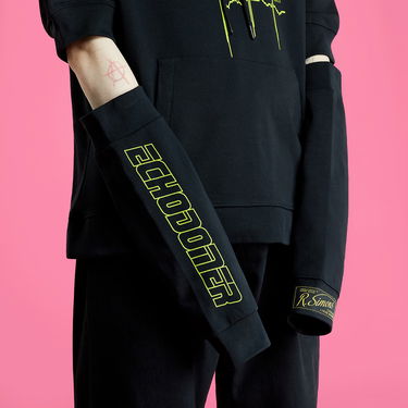 Mikina RAF SIMONS Hoodie With Seperate Sleeves Echodomer Čierna | 221-M171-19003-0099, 4