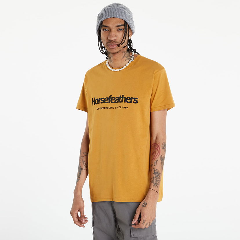 Tričko Horsefeathers Quarter T-Shirt Spruce Yellow Žltá | SM1178J