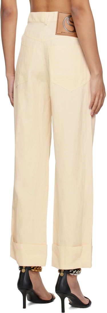 Nohavice Stella McCartney Button Trousers Béžová | 640049STA49, 2