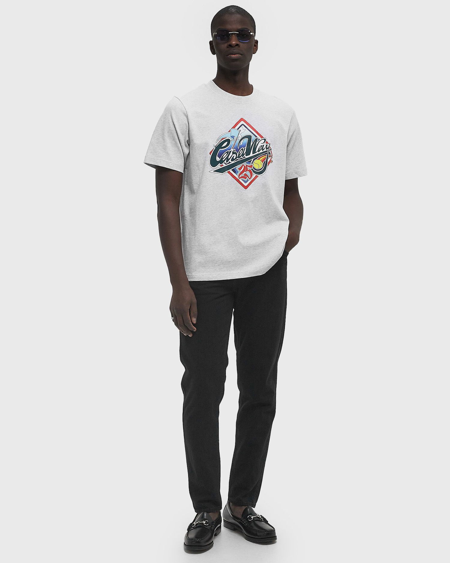 Tričko Casablanca Casablanca Casa Way World Series Print T-Shirt XXL Šedá | MS25-JTS-001-02, 1